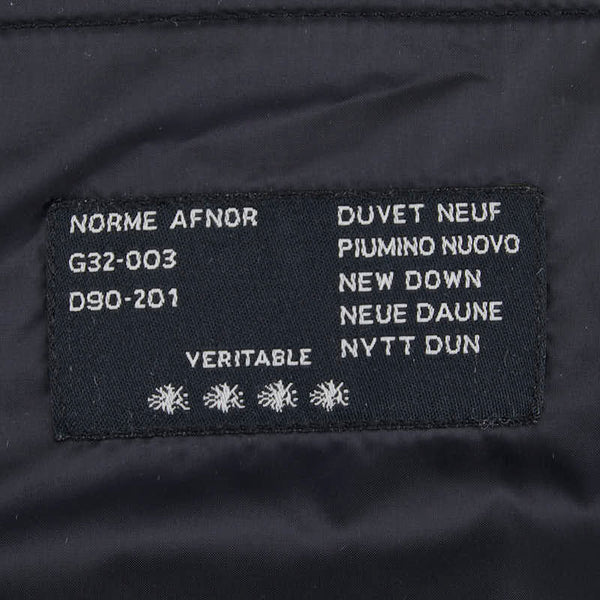 モンクレール TISSU MATERIAL OBERSLOFF TESSUTO ダウンジャケット サイズ:2 ブラック レザー ダウン メンズ MONCLER 【中古】