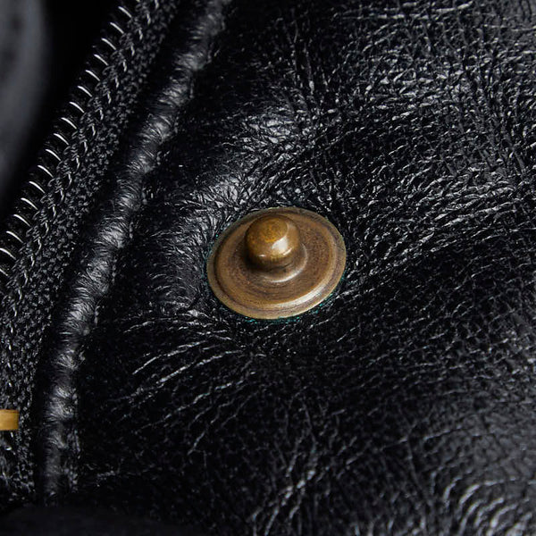 モンクレール TISSU MATERIAL OBERSLOFF TESSUTO ダウンジャケット サイズ:2 ブラック レザー ダウン メンズ MONCLER 【中古】