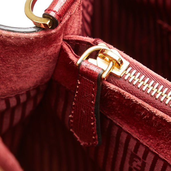 フェンディ トロワジュール ハンドバッグ ショルダーバッグ２WAY 8BH250 レッド レザー レディース FENDI 【中古】