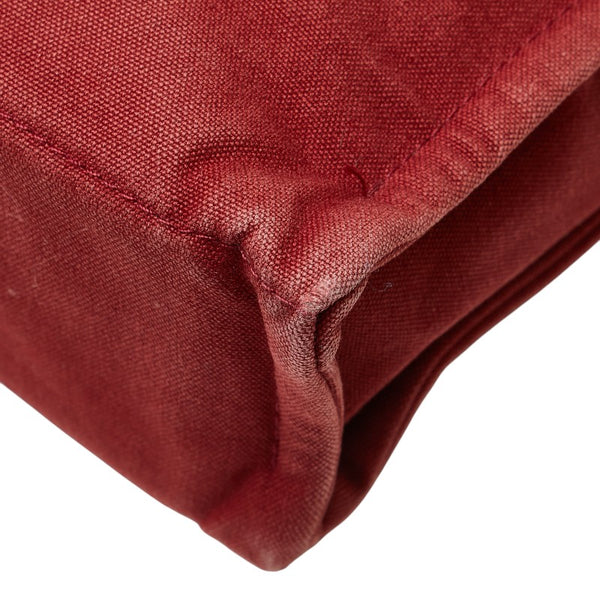 エルメス フールトゥPM トートバッグ ハンドバッグ レッド キャンバス レディース HERMES 【中古】