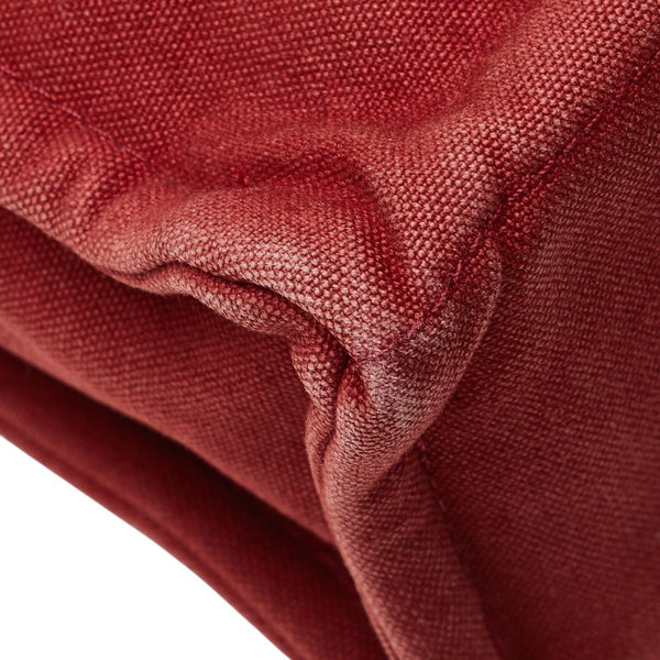 エルメス フールトゥPM トートバッグ ハンドバッグ レッド キャンバス レディース HERMES 【中古】