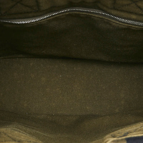 エルメス フールトゥ トートPM ハンドバッグ トートバッグ ブラック カーキ キャンバス レディース HERMES 【中古】