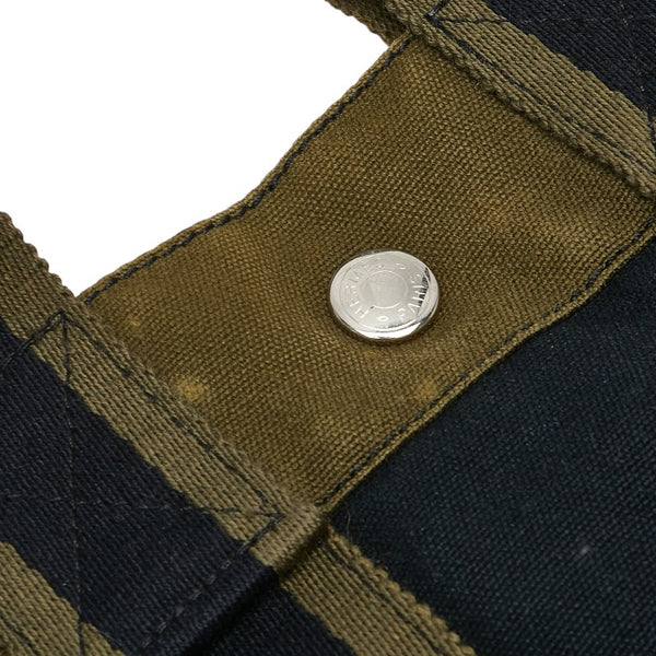 エルメス フールトゥ トートPM ハンドバッグ トートバッグ ブラック カーキ キャンバス レディース HERMES 【中古】