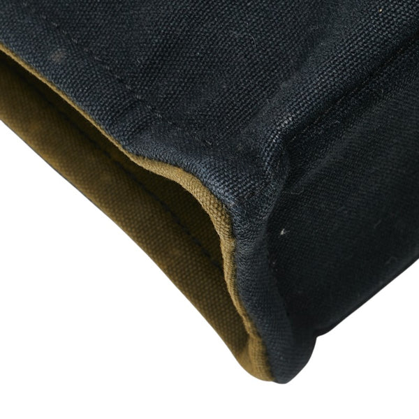 エルメス フールトゥ トートPM ハンドバッグ トートバッグ ブラック カーキ キャンバス レディース HERMES 【中古】