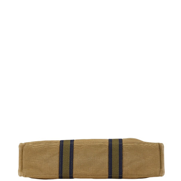 エルメス フールトゥ トートMM トートバッグ カーキ ネイビー キャンバス レディース HERMES 【中古】