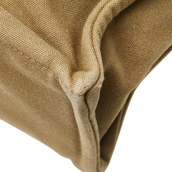 エルメス フールトゥ トートMM トートバッグ カーキ ネイビー キャンバス レディース HERMES 【中古】