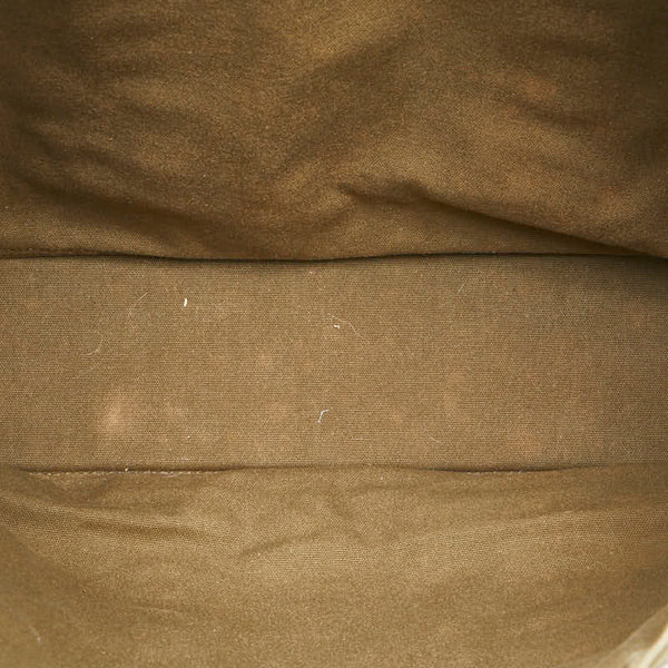 エルメス フールトゥ トートMM トートバッグ カーキ ネイビー キャンバス レディース HERMES 【中古】