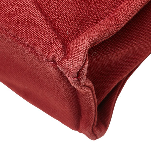 エルメス フールトゥ トートPM ハンドバッグ トートバッグ レッド ワインレッド キャンバス レディース HERMES 【中古】