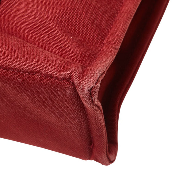 エルメス フールトゥ トートPM ハンドバッグ トートバッグ レッド ワインレッド キャンバス レディース HERMES 【中古】