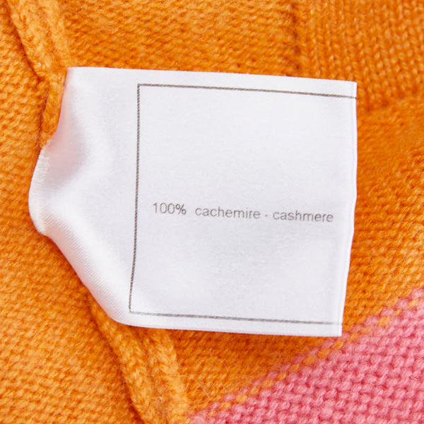 シャネル ココマーク カーディガン サイズ:38 オレンジ ピンク カシミヤ レディース CHANEL 【中古】