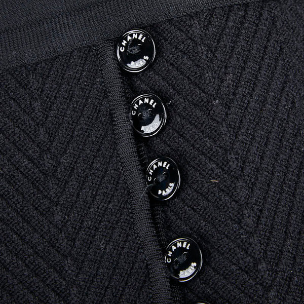 シャネル ニット サイズ：34 ブラック ウール レーヨン レディース CHANEL 【中古】