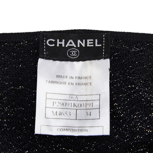 シャネル ニット サイズ：34 ブラック ウール レーヨン レディース CHANEL 【中古】
