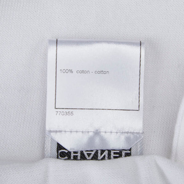 シャネル ココマーク ニット ノースリーブ サイズ：38 ホワイト コットン レディース CHANEL 【中古】