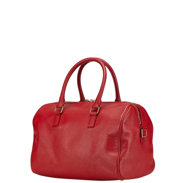 サンローラン ハンドバッグ ショルダーバッグ 2WAY レッド レザー レディース SAINT LAURENT 【中古】
