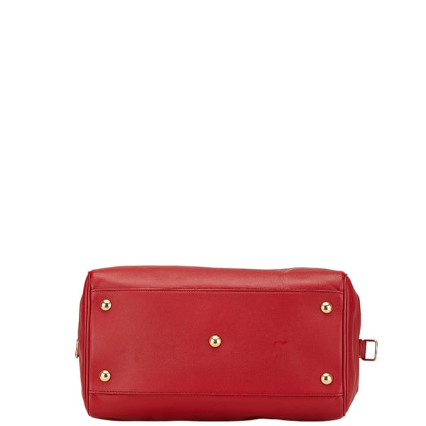 サンローラン ハンドバッグ ショルダーバッグ 2WAY レッド レザー レディース SAINT LAURENT 【中古】
