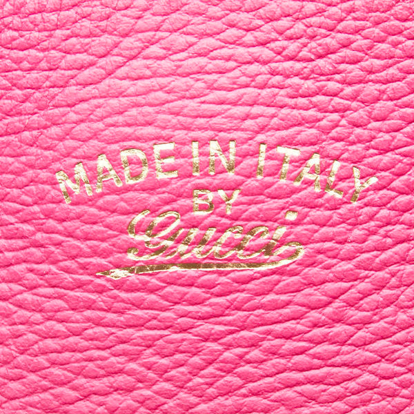 グッチ スウィング トートバッグ ショルダーバッグ 354397 ピンク レザー レディース GUCCI 【中古】