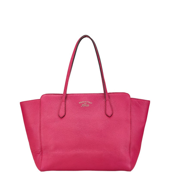グッチ スウィング トートバッグ ショルダーバッグ 354397 ピンク レザー レディース GUCCI 【中古】