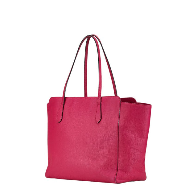 グッチ スウィング トートバッグ ショルダーバッグ 354397 ピンク レザー レディース GUCCI 【中古】