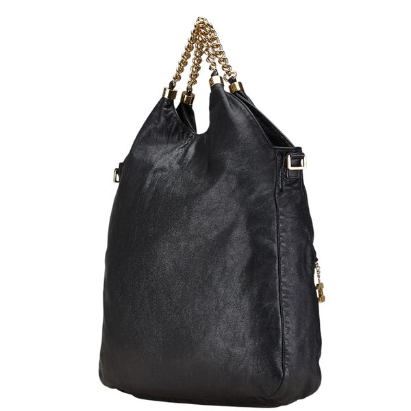 シャネル ココマーク ハンドバッグ ショルダーバッグ 2WAY ブラック ゴールド ラムスキン レディース CHANEL 【中古】