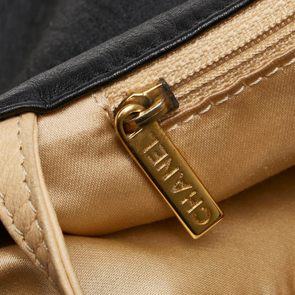 シャネル ココマーク ハンドバッグ ショルダーバッグ 2WAY ブラック ゴールド ラムスキン レディース CHANEL 【中古】