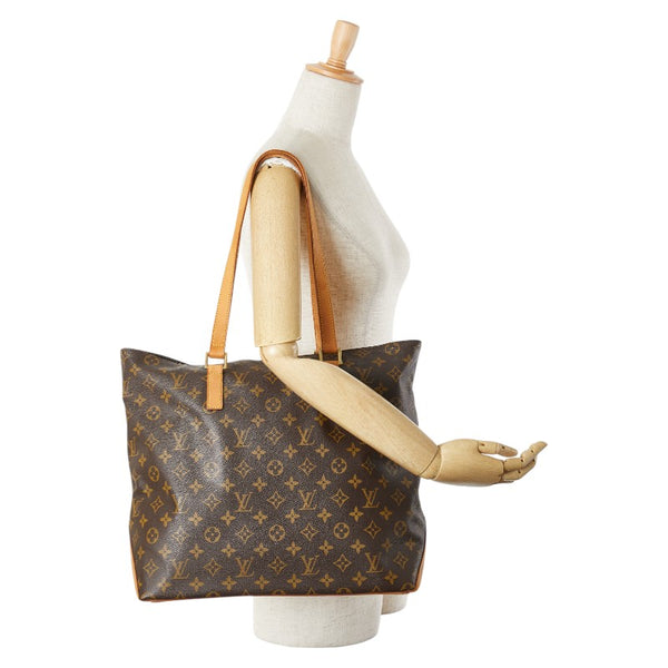 ルイ ヴィトン モノグラム カバメゾ ショルダーバッグ トートバッグ  M51151 ブラウン PVC レザー レディース LOUIS VUITTON 【中古】