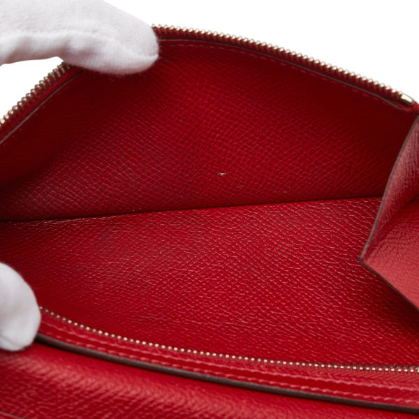 エルメス ベアンスフレ 長財布 ルージュアッシュ ヴォーエプソン レディース HERMES 【中古】