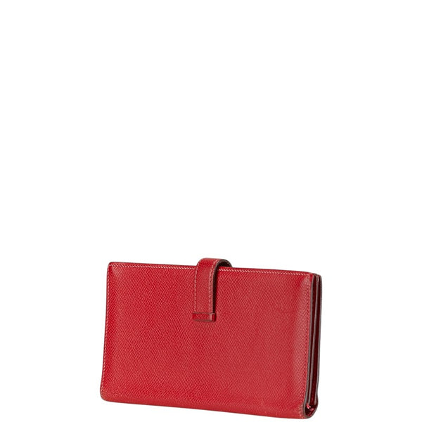 エルメス ベアンスフレ 長財布 ルージュアッシュ ヴォーエプソン レディース HERMES 【中古】