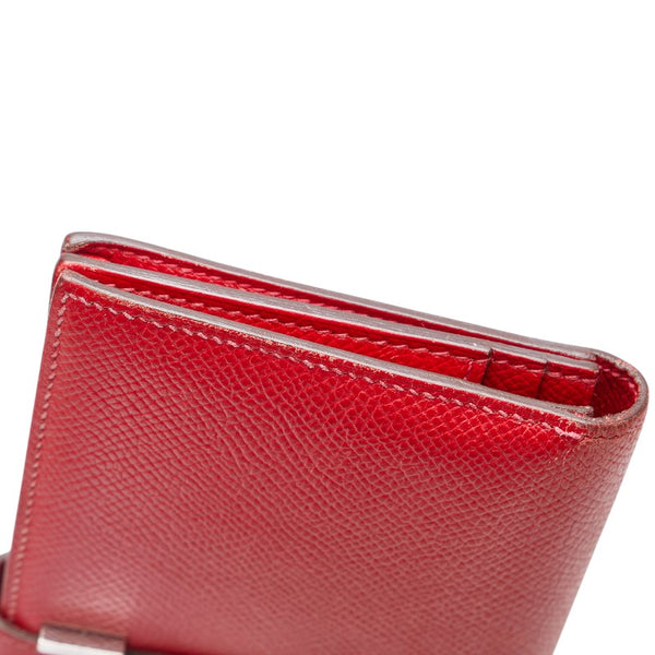 エルメス ベアンスフレ 長財布 ルージュアッシュ ヴォーエプソン レディース HERMES 【中古】