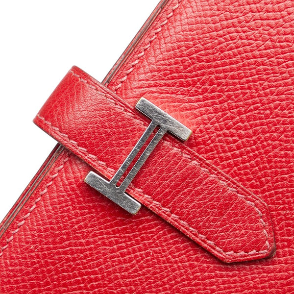 エルメス ベアンスフレ 長財布 ルージュアッシュ ヴォーエプソン レディース HERMES 【中古】