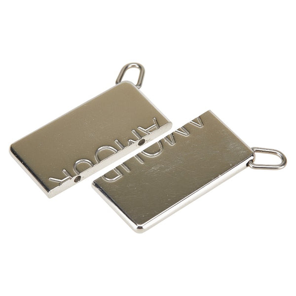 エルメス AMOUR アムール プレート ペア ペンダントトップ シルバー メタル レディース HERMES 【中古】