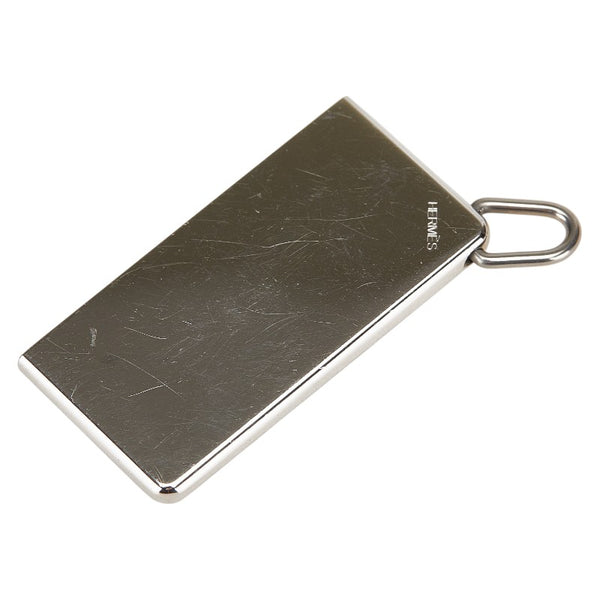 エルメス AMOUR アムール プレート ペア ペンダントトップ シルバー メタル レディース HERMES 【中古】