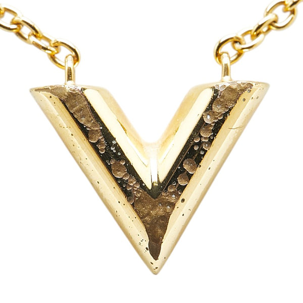 ルイ ヴィトン エッセンシャルV ネックレス M61083 ゴールド メッキ レディース LOUIS VUITTON 【中古】