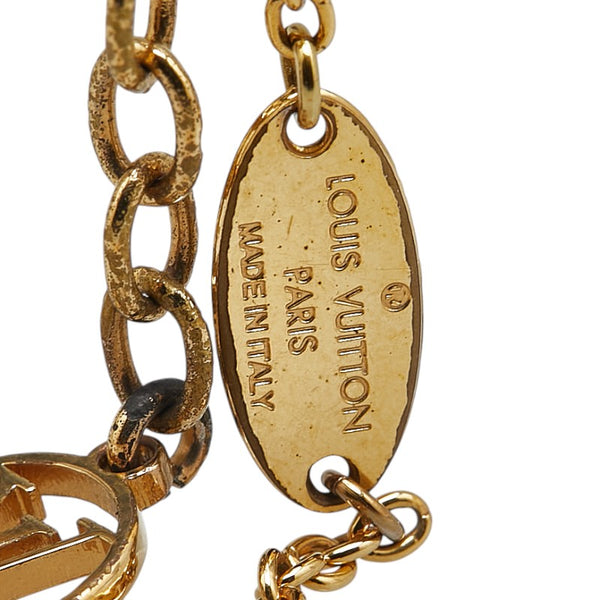 ルイ ヴィトン エッセンシャルV ネックレス M61083 ゴールド メッキ レディース LOUIS VUITTON 【中古】