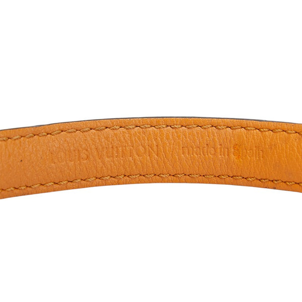 ルイ ヴィトン エセンシャルV ブラスレ ブレスレット サイズ：19 M6042G ブラウン ゴールド PVC メッキ レディース LOUIS VUITTON 【中古】