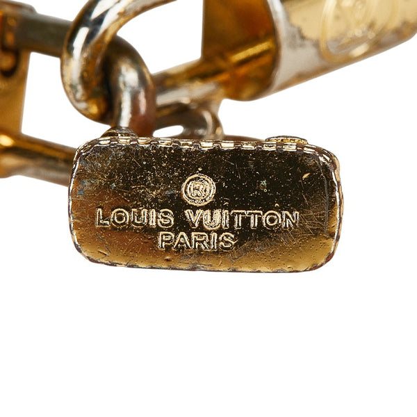 ルイ ヴィトン モノグラム ブラスレ クレイジーインロック ブレスレット M6451F ブラウン ゴールド PVC メッキ レディース LOUIS VUITTON 【中古】