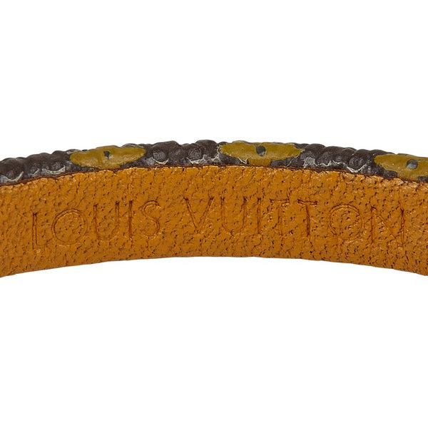 ルイ ヴィトン モノグラム ブラスレ クレイジーインロック ブレスレット M6451F ブラウン ゴールド PVC メッキ レディース LOUIS VUITTON 【中古】