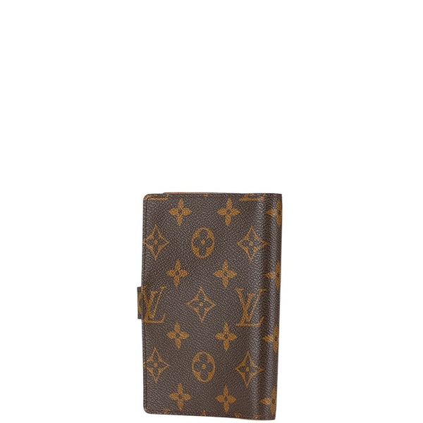 ルイ ヴィトン モノグラム アジェンダPM 手帳カバー 6穴 R20005 ブラウン PVC レザー レディース LOUIS VUITTON 【中古】