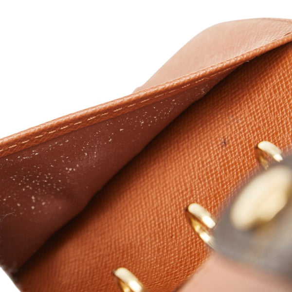 ルイ ヴィトン モノグラム アジェンダPM 手帳カバー 6穴 R20005 ブラウン PVC レザー レディース LOUIS VUITTON 【中古】