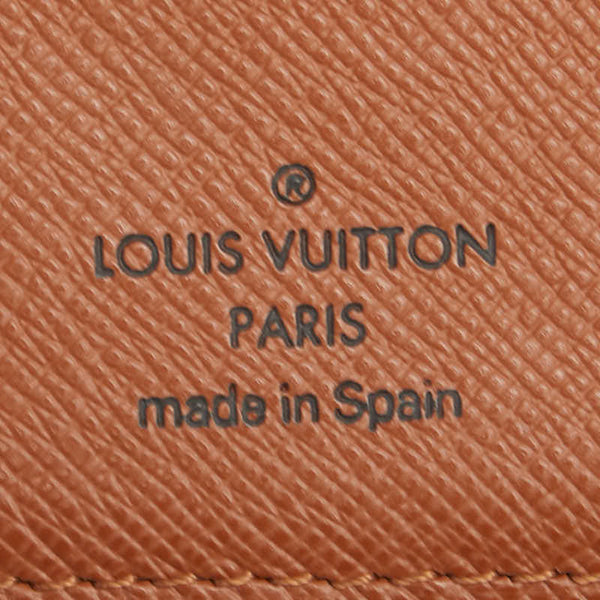 ルイ ヴィトン モノグラム アジェンダPM 手帳カバー 6穴 R20005 ブラウン PVC レザー レディース LOUIS VUITTON 【中古】