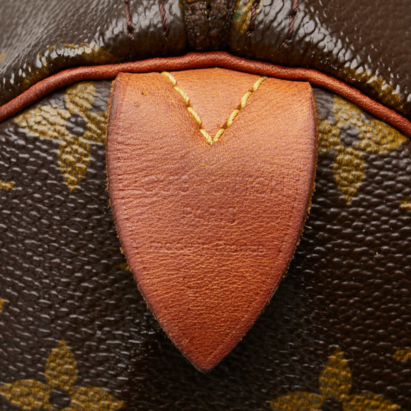 ルイ ヴィトン モノグラム スピーディ30 ハンドバッグ M41526 ブラウン PVC レザー レディース LOUIS VUITTON 【中古】