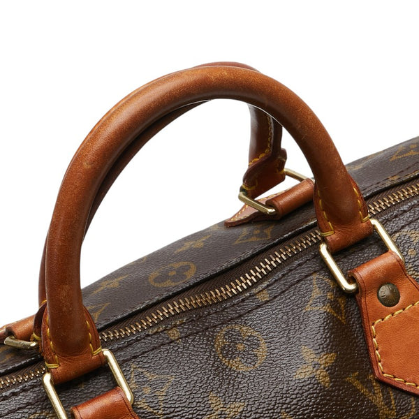 ルイ ヴィトン モノグラム スピーディ30 ハンドバッグ M41526 ブラウン PVC レザー レディース LOUIS VUITTON 【中古】