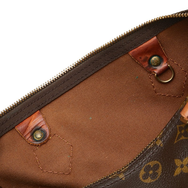 ルイ ヴィトン モノグラム スピーディ30 ハンドバッグ M41526 ブラウン PVC レザー レディース LOUIS VUITTON 【中古】