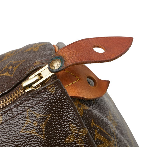ルイ ヴィトン モノグラム スピーディ30 ハンドバッグ M41526 ブラウン PVC レザー レディース LOUIS VUITTON 【中古】