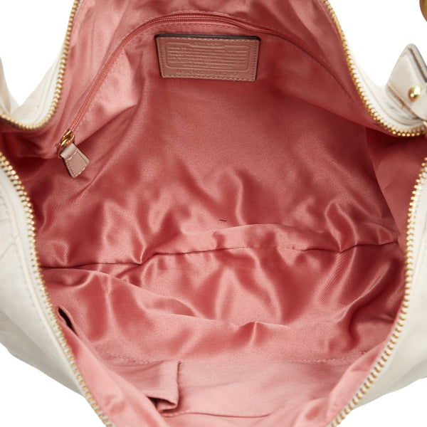 コーチ クリスティン 斜め掛け ショルダーバッグ 16787 ベージュ レザー レディース COACH 【中古】