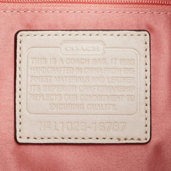 コーチ クリスティン 斜め掛け ショルダーバッグ 16787 ベージュ レザー レディース COACH 【中古】