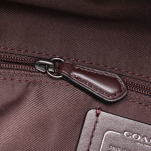 コーチ リュック バックバック G1780-14468 パープル ブラウン系 レザー レディース COACH 【中古】