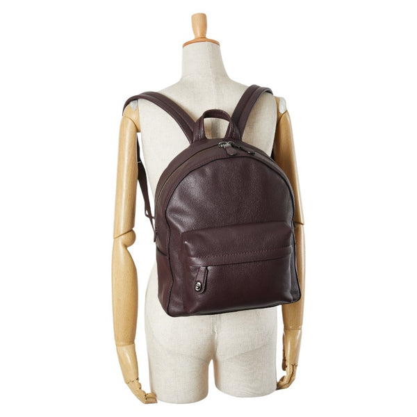 コーチ リュック バックバック G1780-14468 パープル ブラウン系 レザー レディース COACH 【中古】