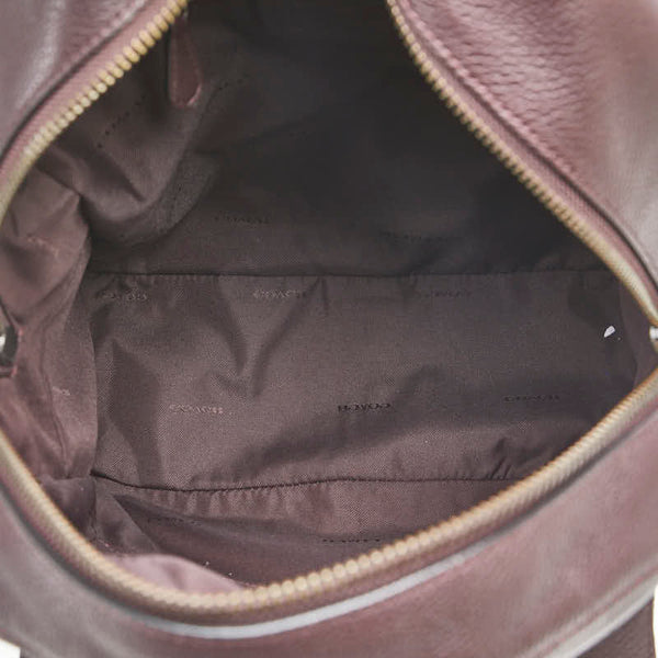 コーチ リュック バックバック G1780-14468 パープル ブラウン系 レザー レディース COACH 【中古】