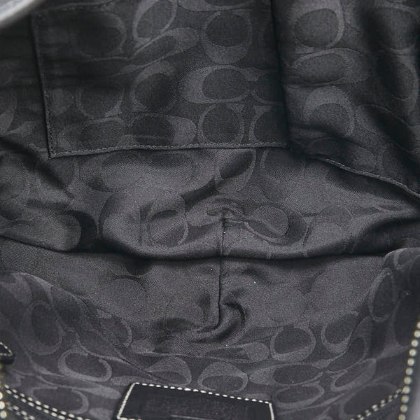 コーチ ワンショルダーバッグ 3651 ブラック レザー レディース COACH 【中古】