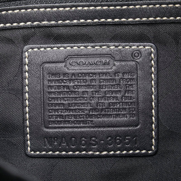 コーチ ワンショルダーバッグ 3651 ブラック レザー レディース COACH 【中古】